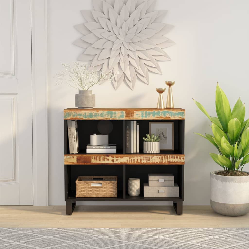 Beistelltisch 85x33x75 cm Altholz Massiv