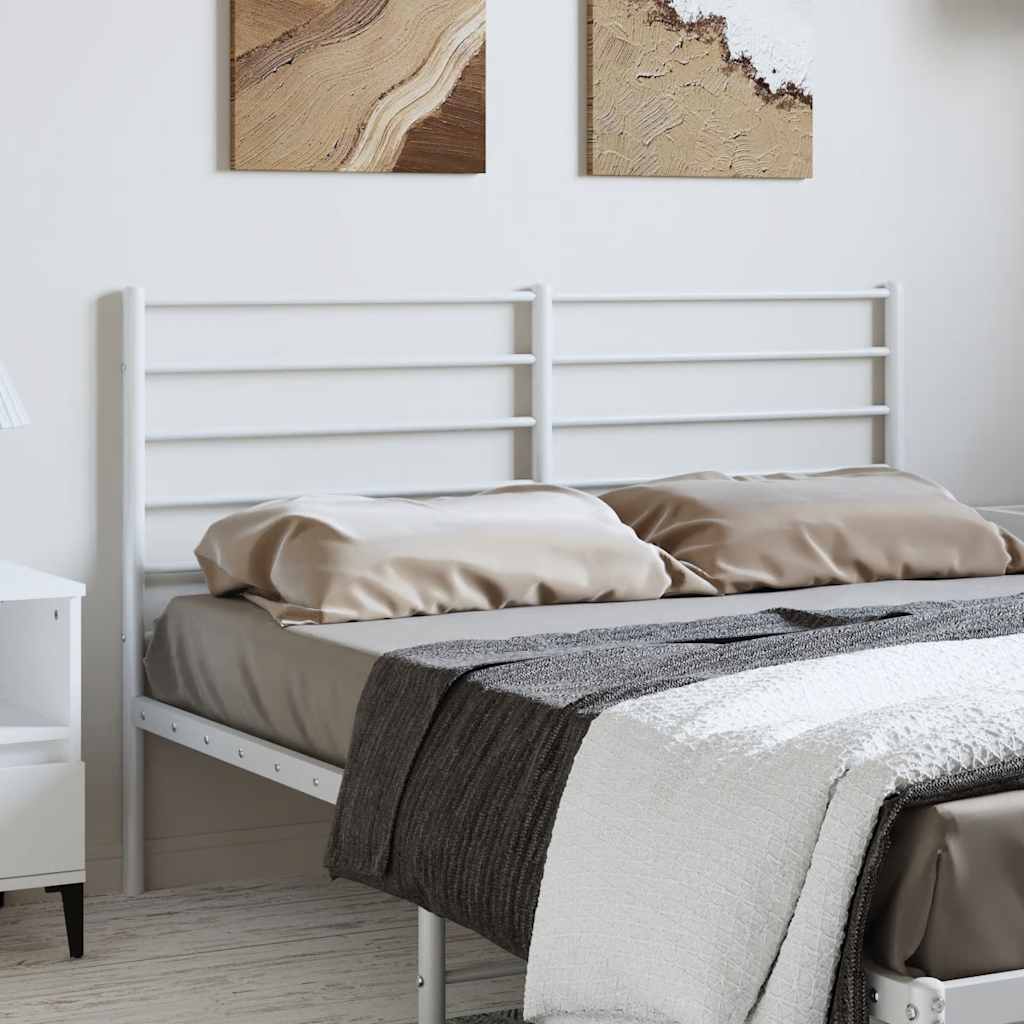 Ersatz-Kopfteil Metall Weiß 150 cm