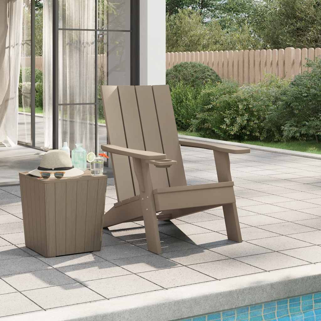 Adirondack-Gartenstuhl Hellbraun 75x88,5x89,5 cm Polypropylen