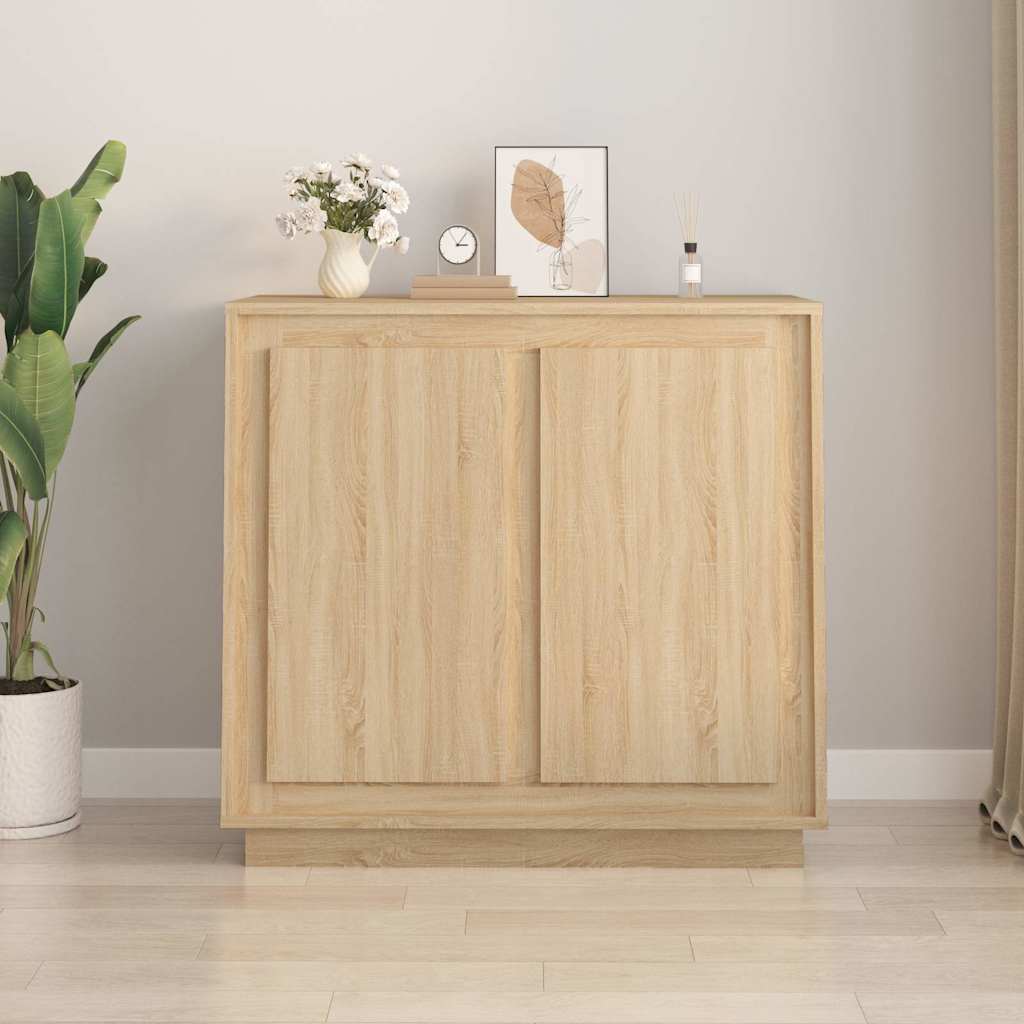 Sideboard Sonoma-Eiche 80x34x75 cm Holzwerkstoff