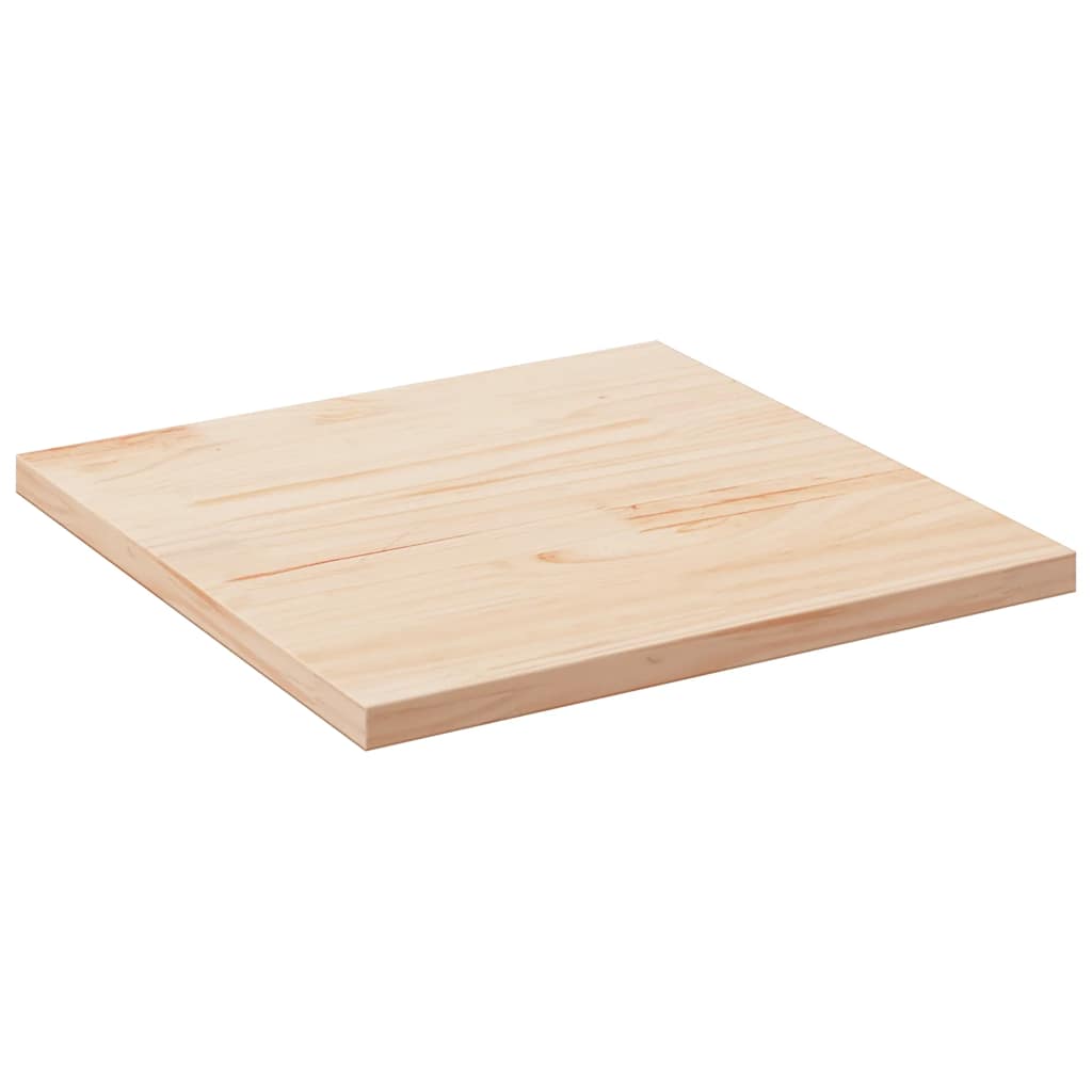 Tischplatte 80x80x2,5 cm Massivholz Kiefer Quadratisch