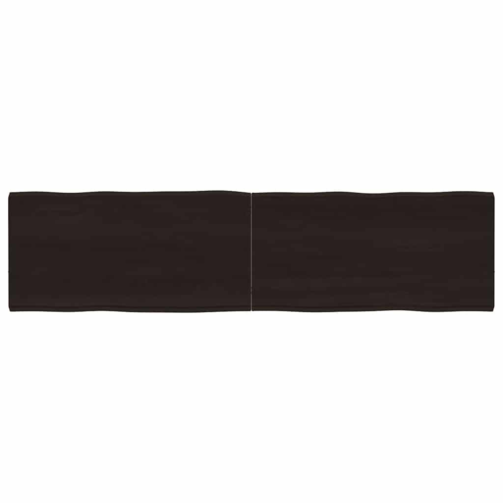 Tischplatte 160x40x(2-4) cm Massivholz Behandelt Baumkante