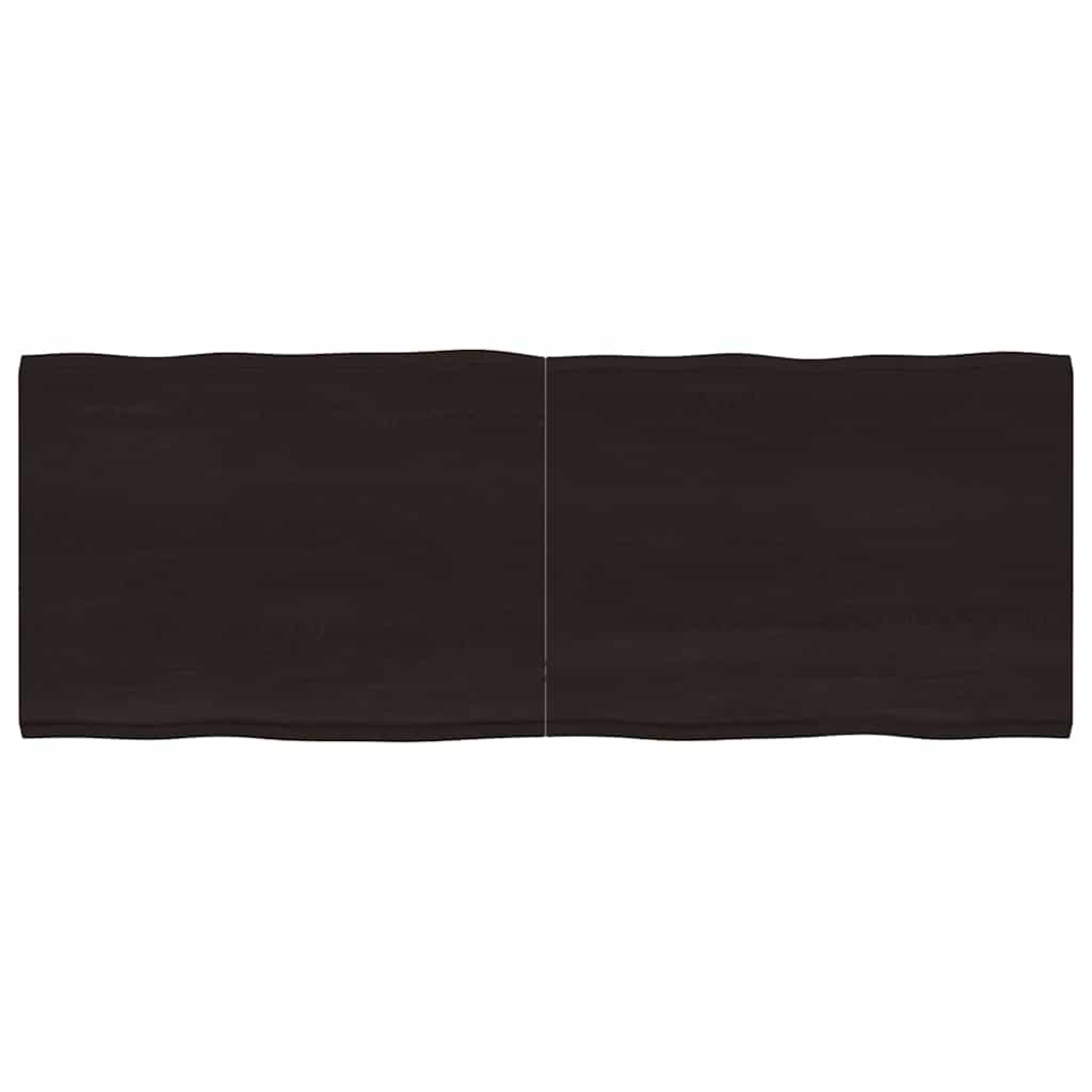 Tischplatte 160x60x(2-4) cm Massivholz Behandelt Baumkante