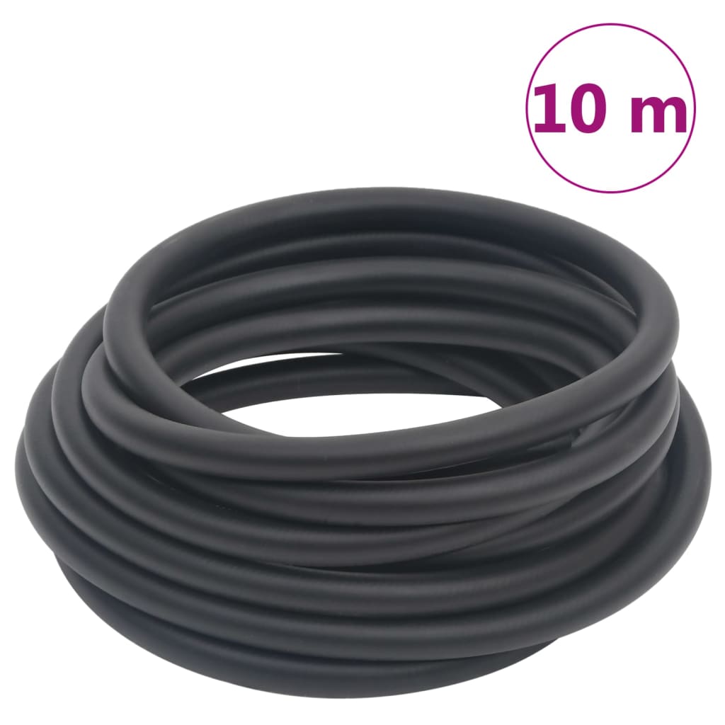 Hybrid-Luftschlauch Schwarz 0,6" 10 m Gummi und PVC