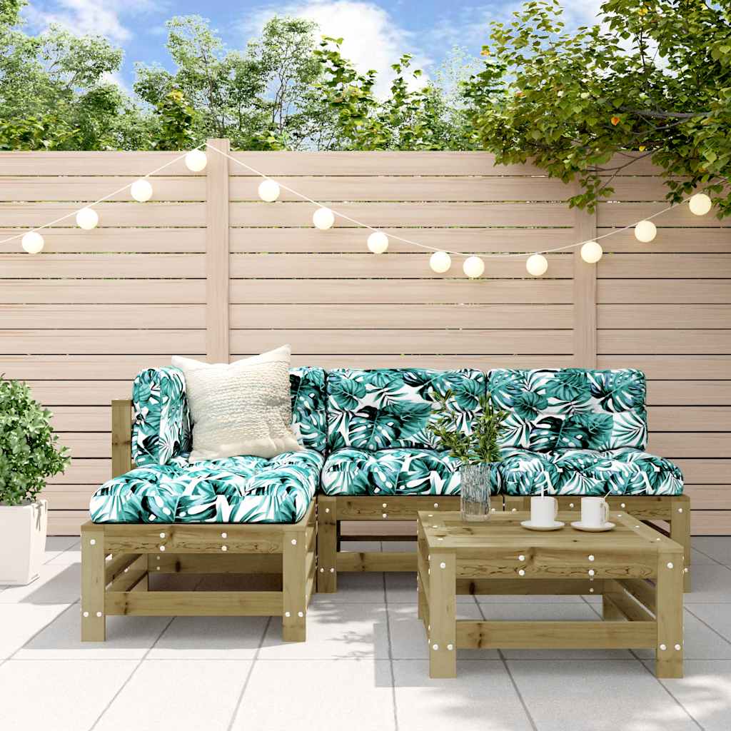 5-tlg. Garten-Lounge-Set Kiefernholz Imprägniert