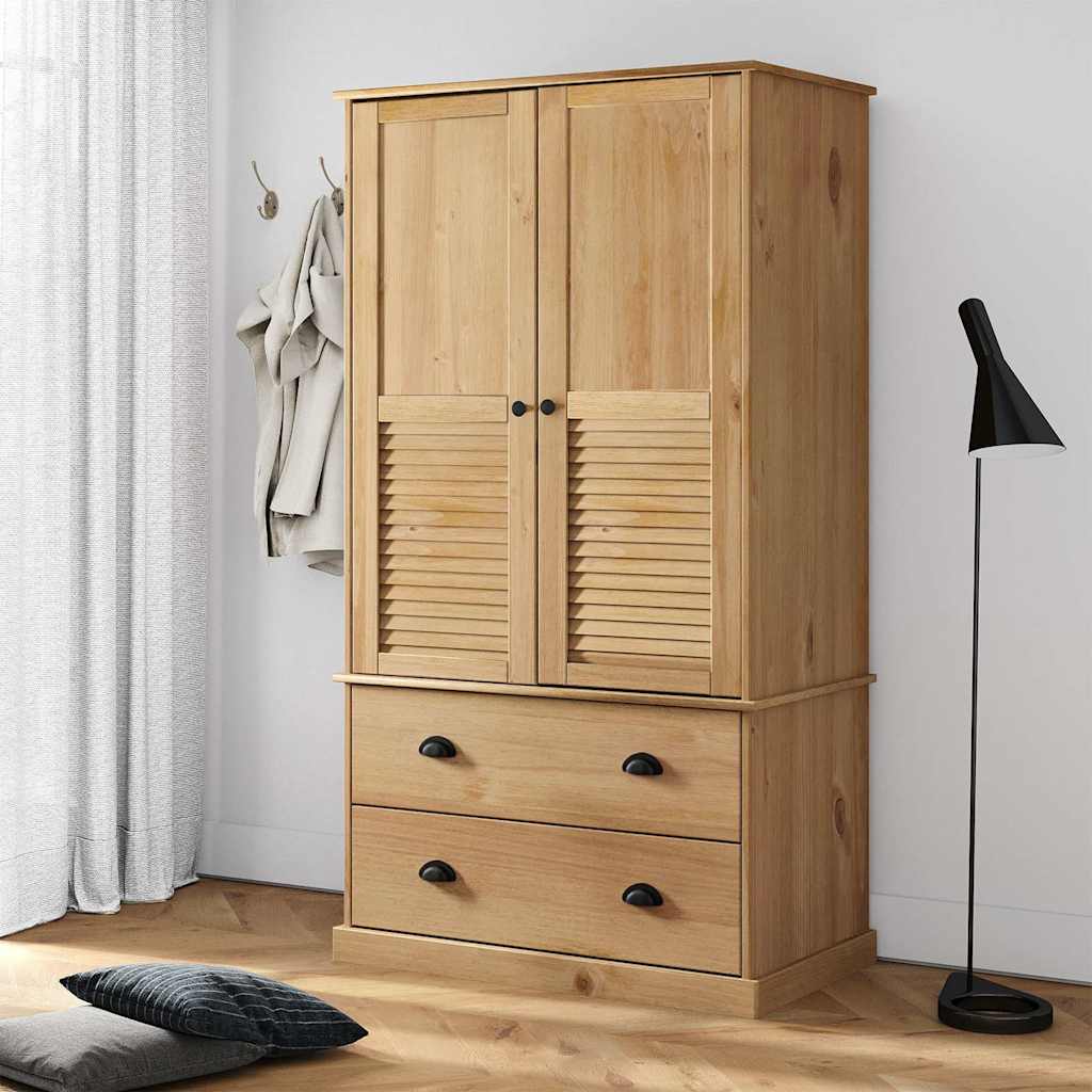 Kleiderschrank VIGO 90x55x170 cm Massivholz Kiefer