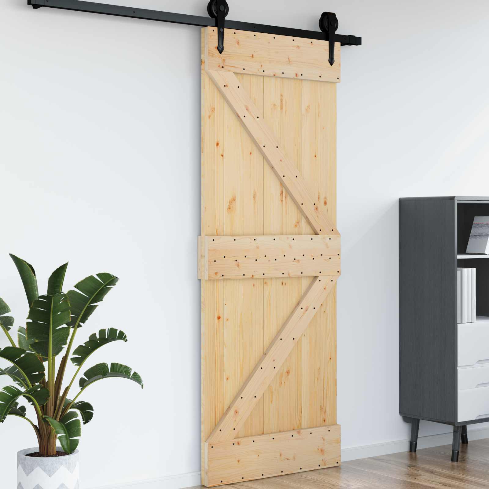 Tür NARVIK 70 x 210 cm Massivkiefer (Unbehandelt) Natur