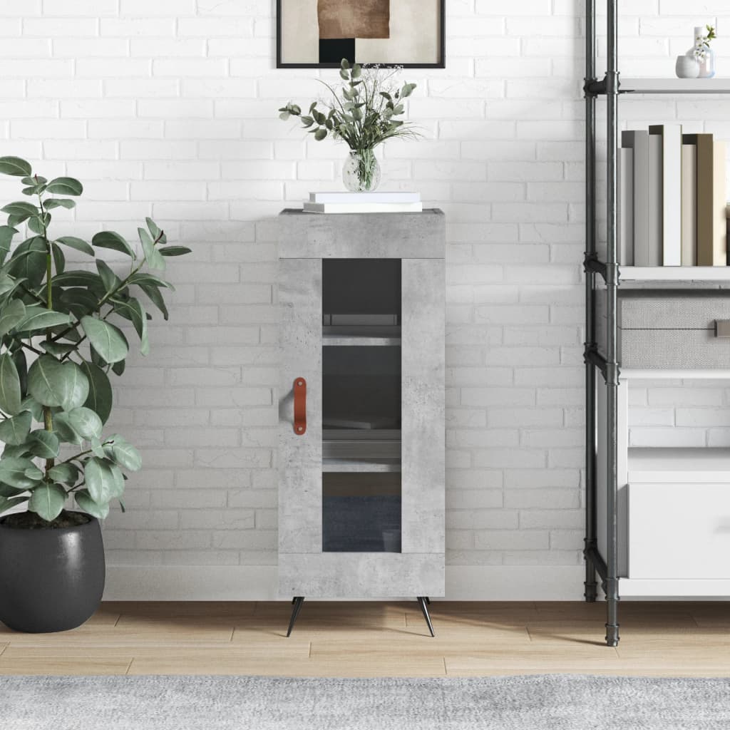 Sideboard Betongrau 34,5x34x90 cm Holzwerkstoff