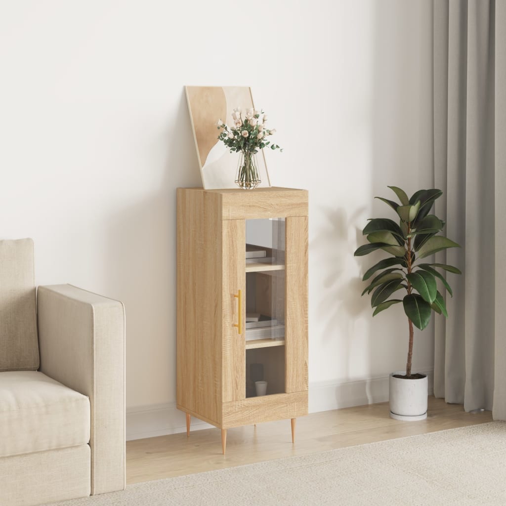Sideboard Sonoma-Eiche 34,5x34x90 cm Holzwerkstoff