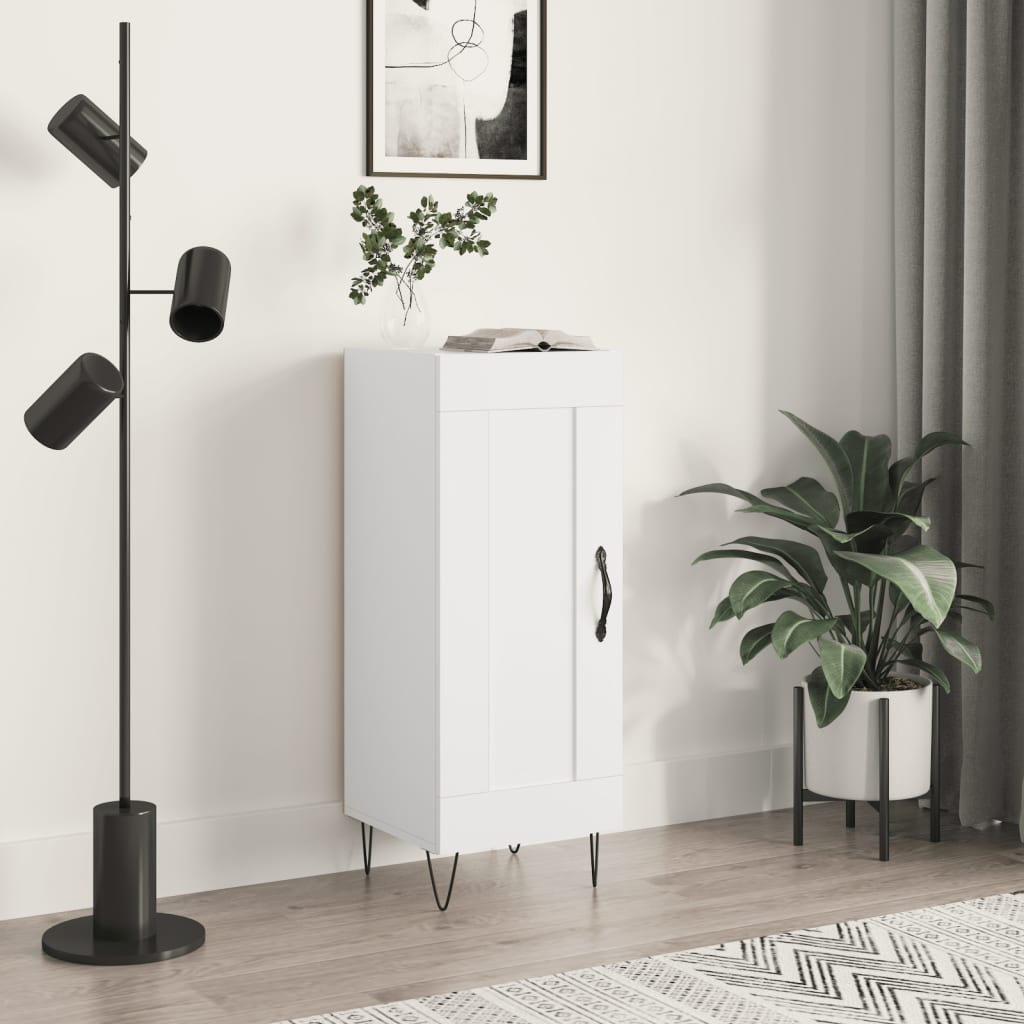 Sideboard Weiß 34,5x34x90 cm Holzwerkstoff