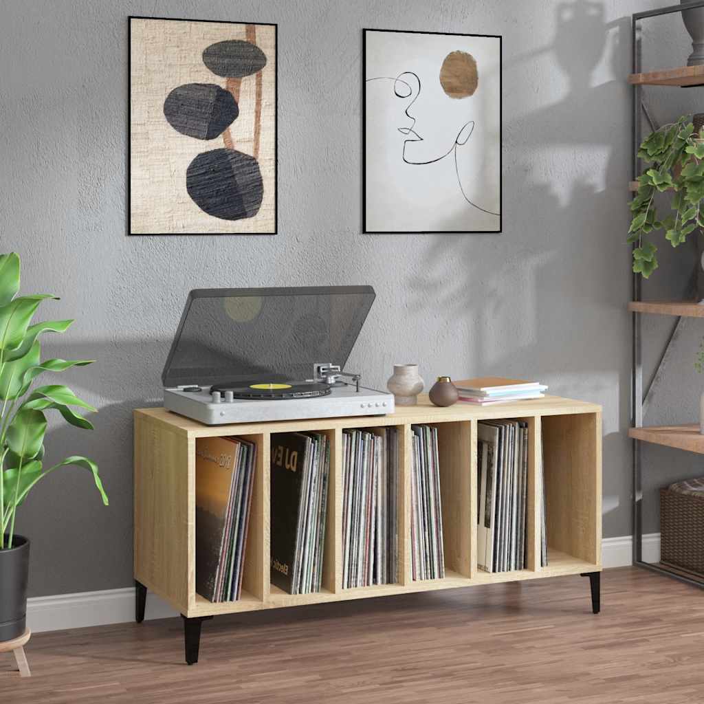 Plattenschrank Sonoma-Eiche 100x38x48 cm Holzwerkstoff