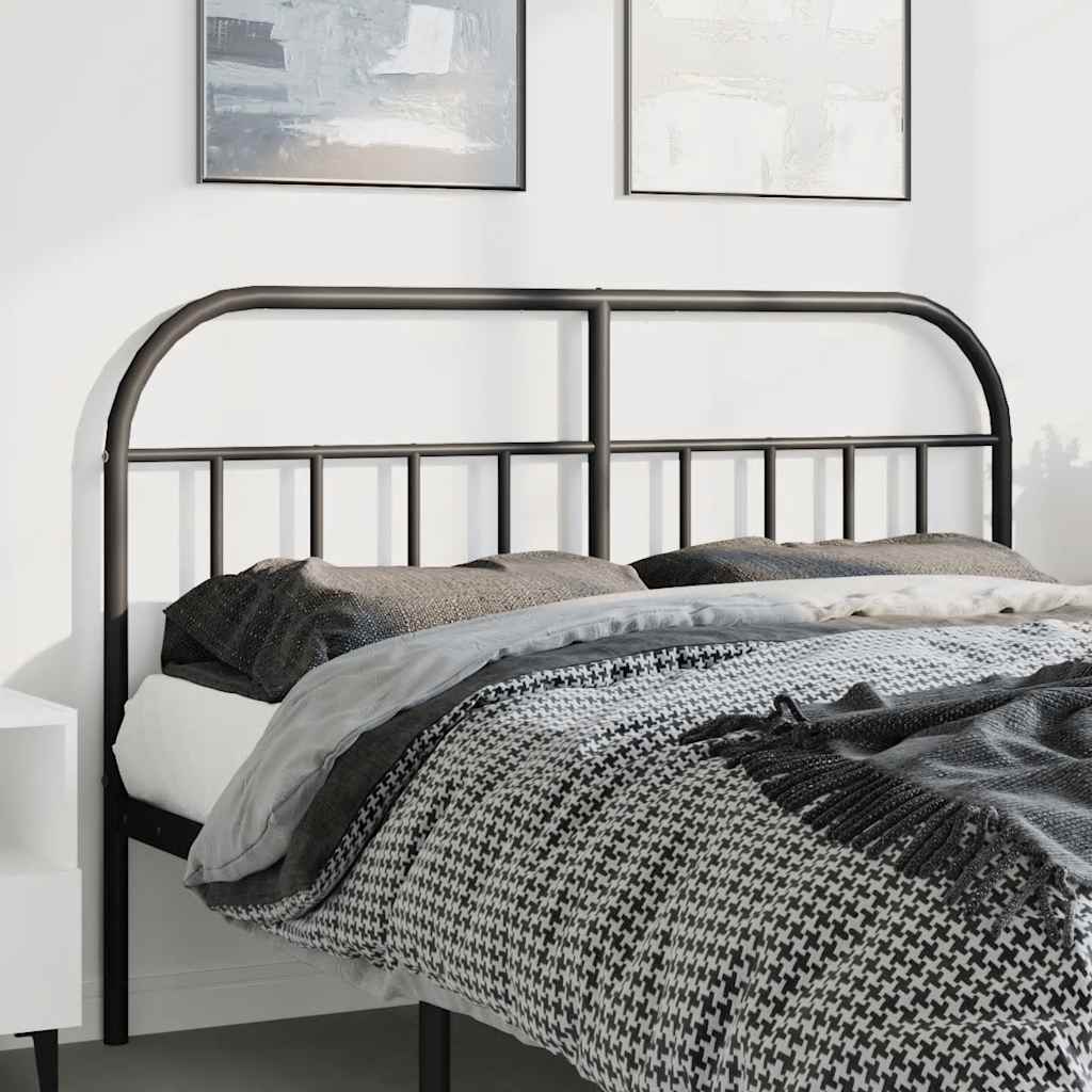 Ersatz-Kopfteil Metall Schwarz 135 cm