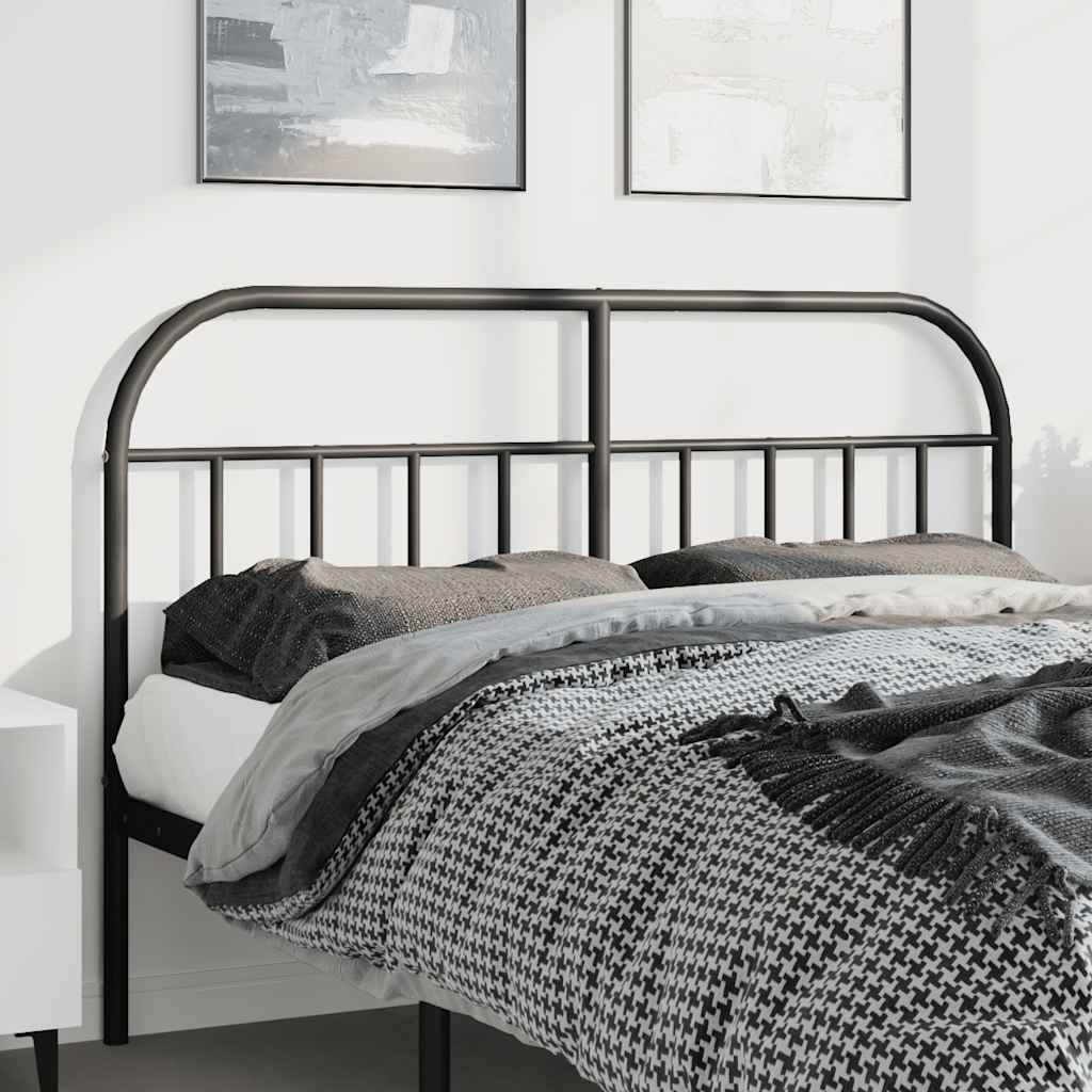 Ersatz-Kopfteil Metall Schwarz 150 cm