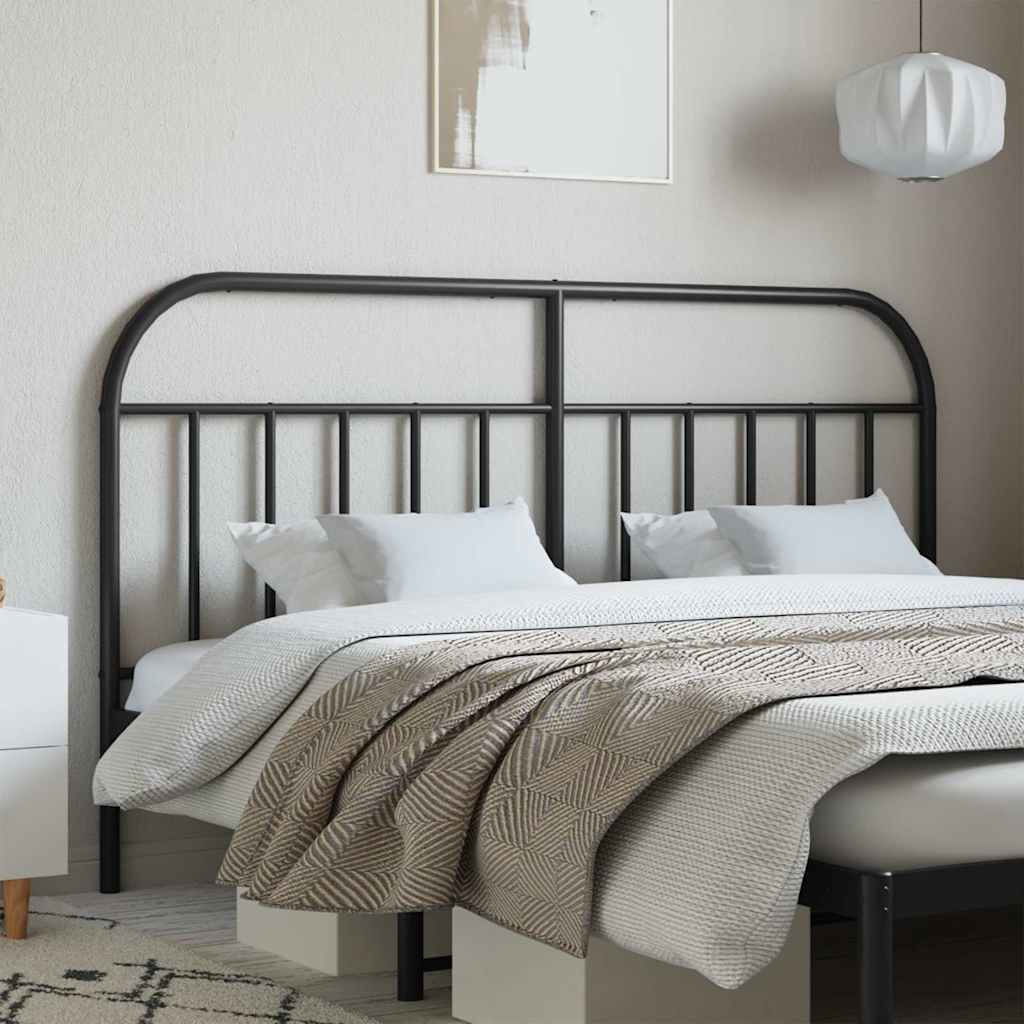Ersatz-Kopfteil Metall Schwarz 160 cm
