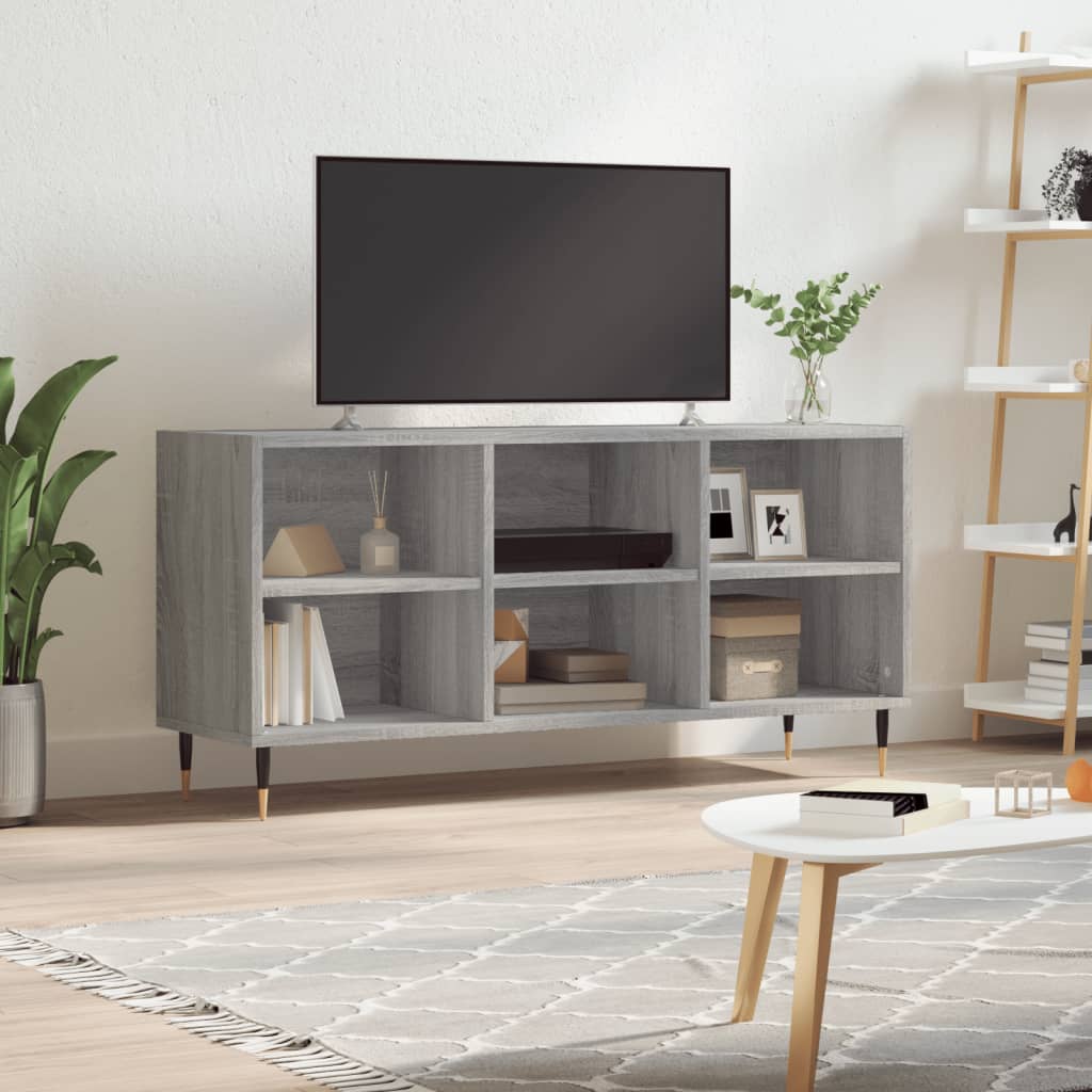 TV-Schrank Grau Sonoma 103,5x30x50 cm Holzwerkstoff
