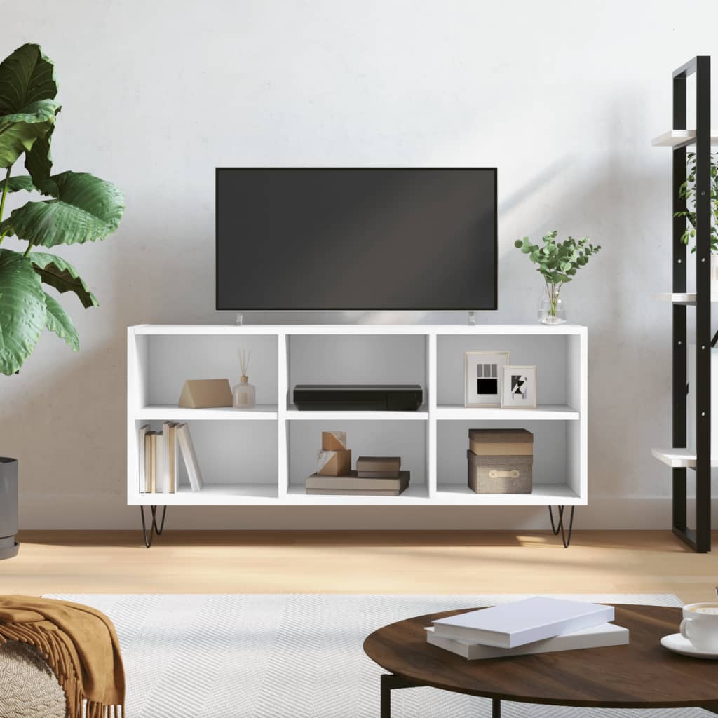 TV-Schrank Weiß 103,5x30x50 cm Holzwerkstoff
