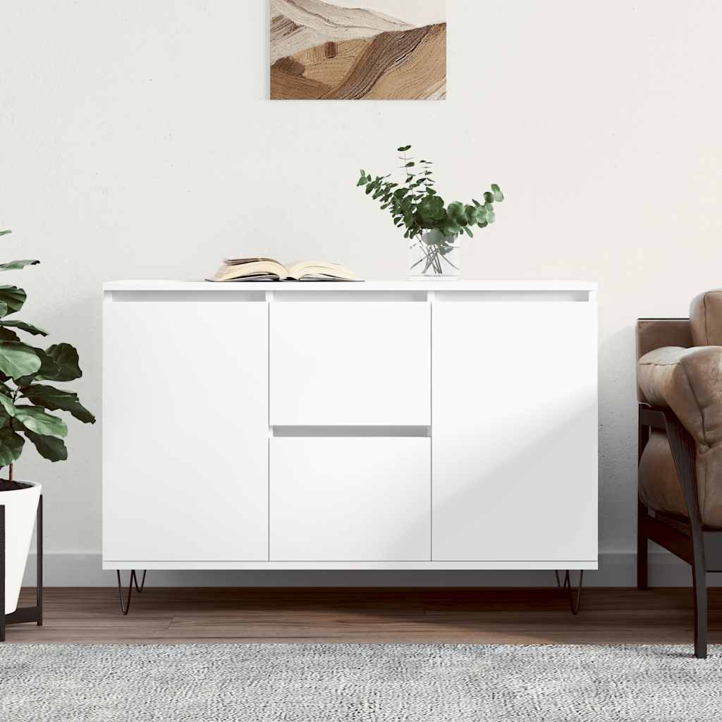 Sideboard Weiß 101,5x35x70 cm Holzwerkstoff