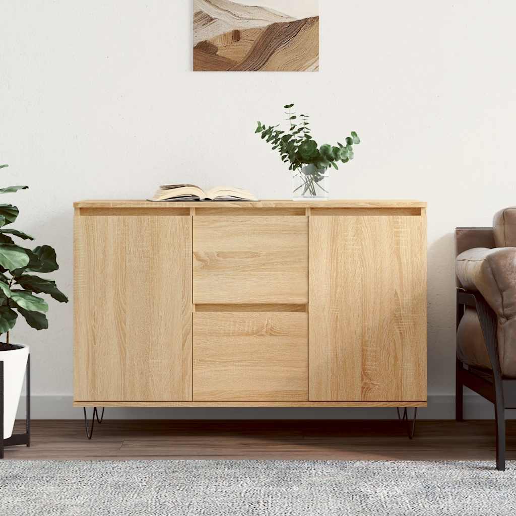 Sideboard Sonoma-Eiche 101,5x35x70 cm Holzwerkstoff