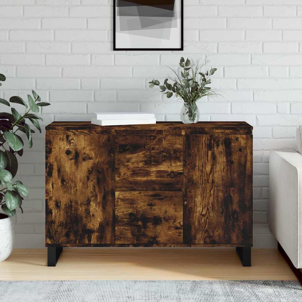 Sideboard Räuchereiche 101,5x35x70 cm Holzwerkstoff