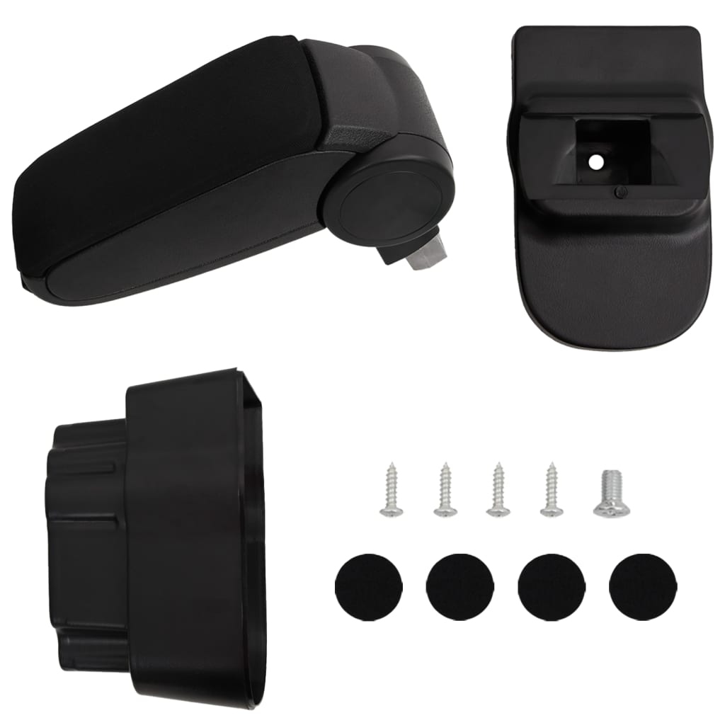 Auto-Armlehne für OPEL CORSA D (2007-2014) Schwarz 12x37x(31-48) cm ABS