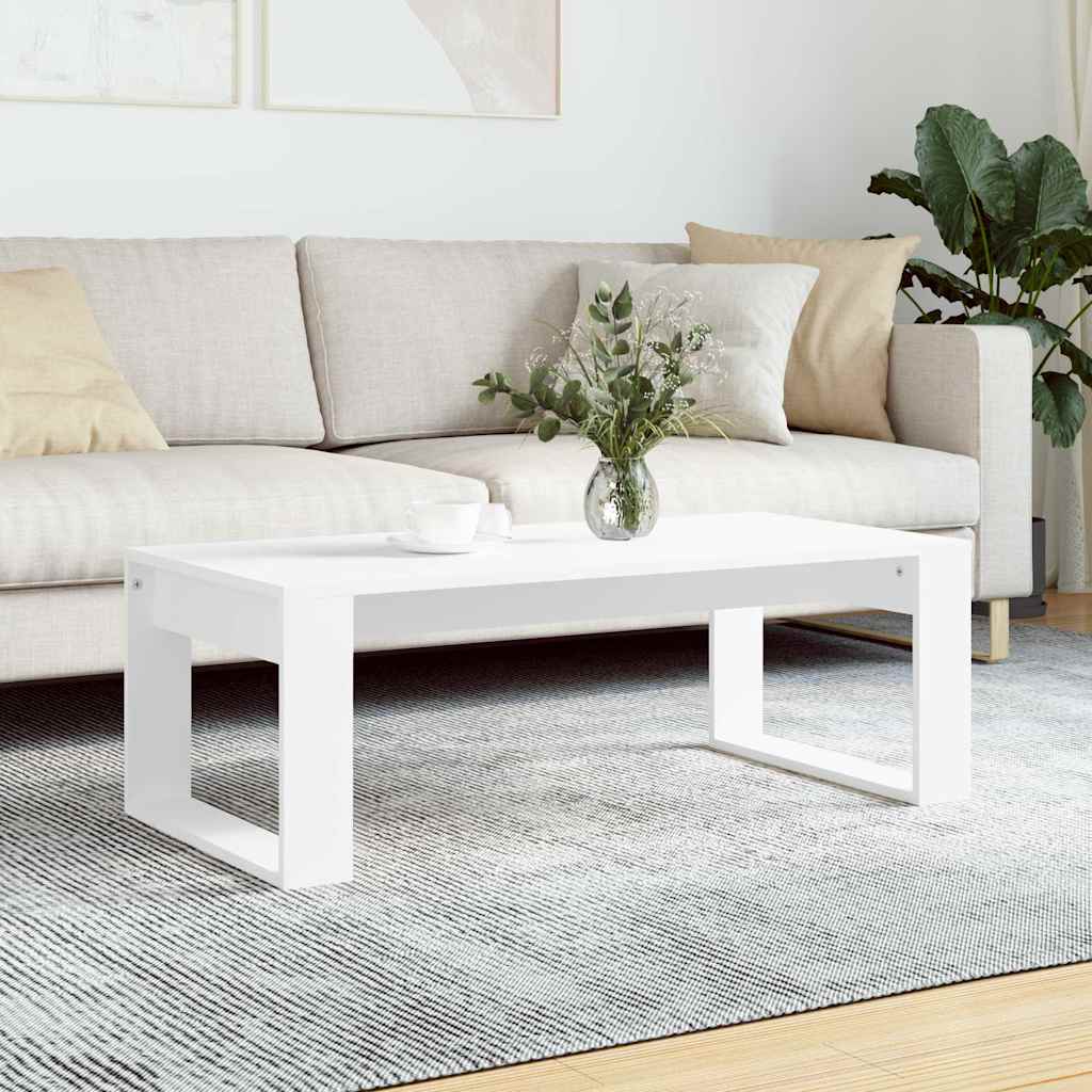 Couchtisch Weiß 102x50x35 cm Holzwerkstoff