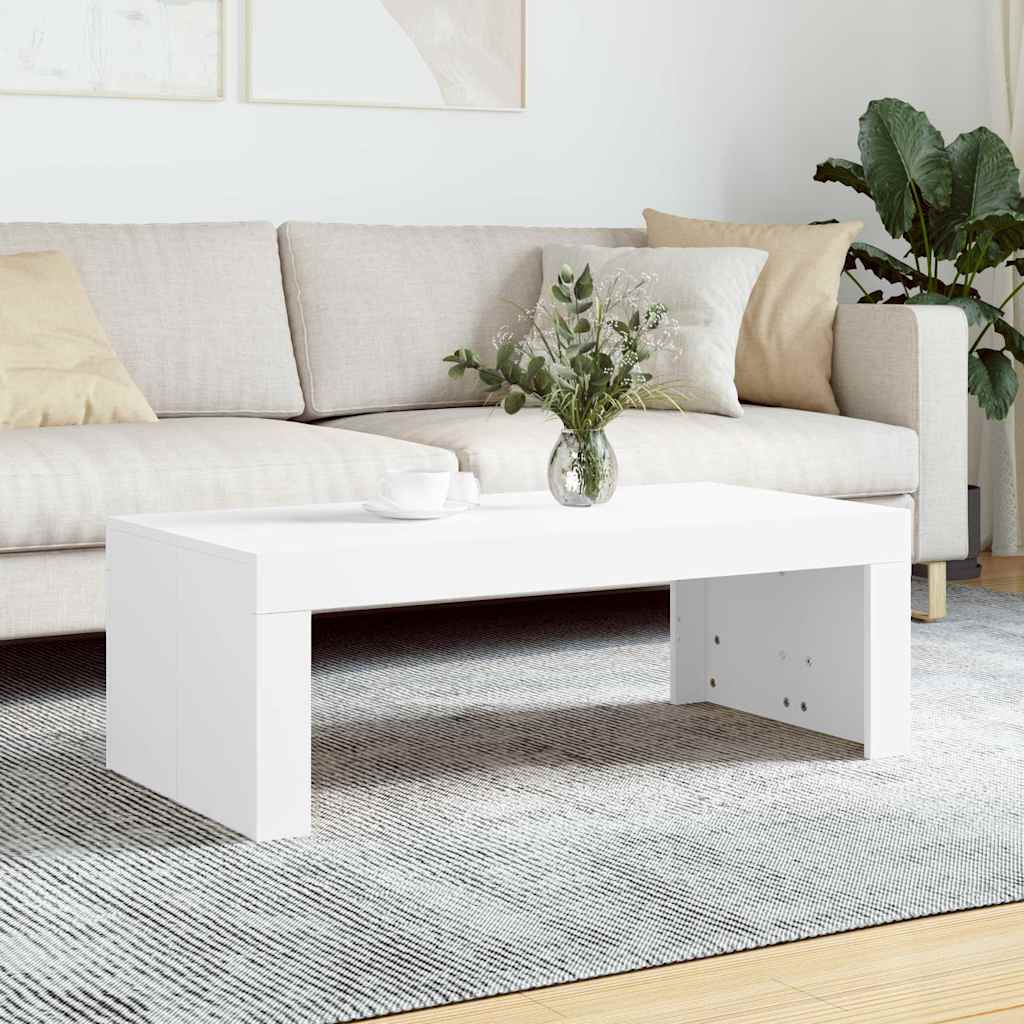 Couchtisch Weiß 102x50x36 cm Holzwerkstoff