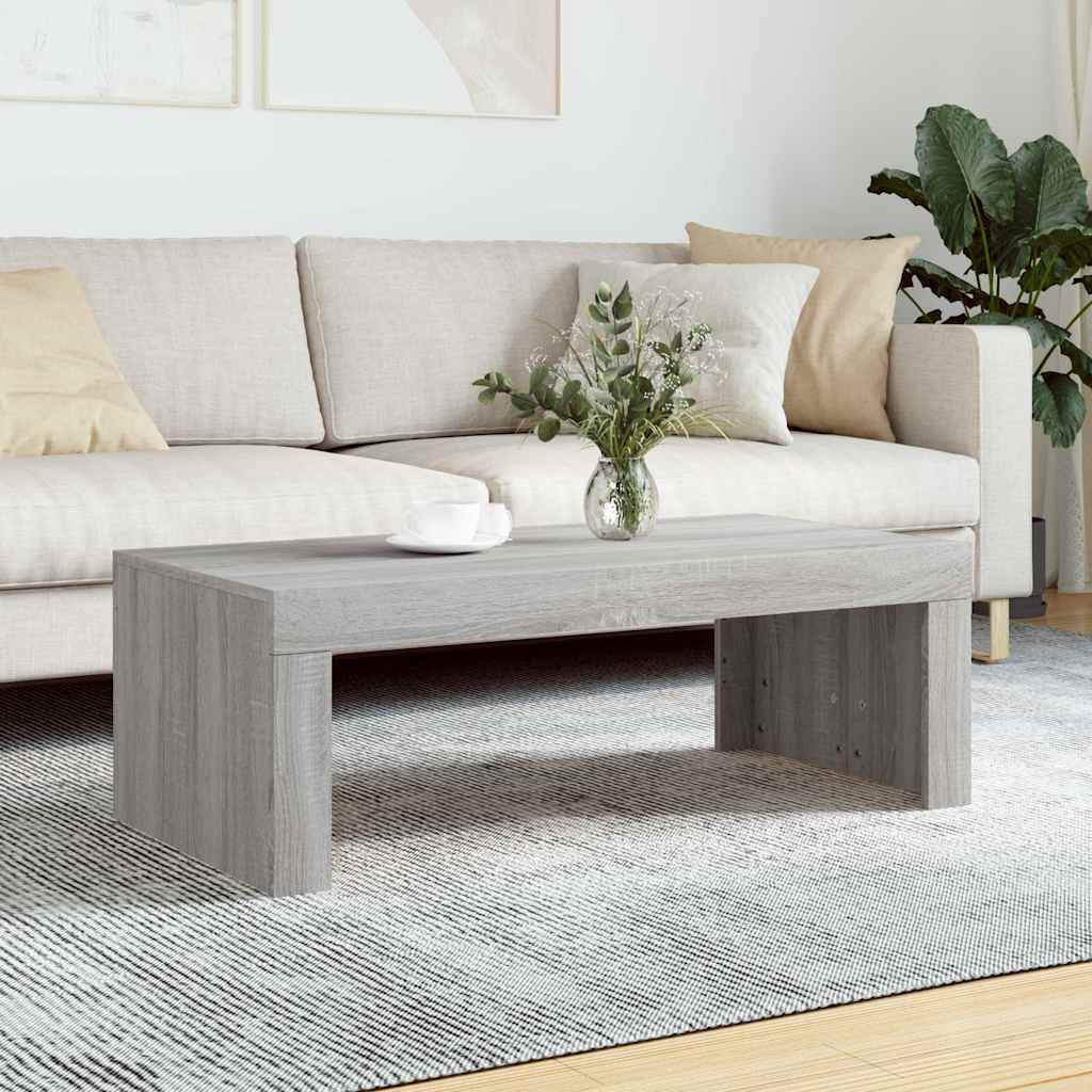 Couchtisch Grau Sonoma 102x50x36 cm Holzwerkstoff