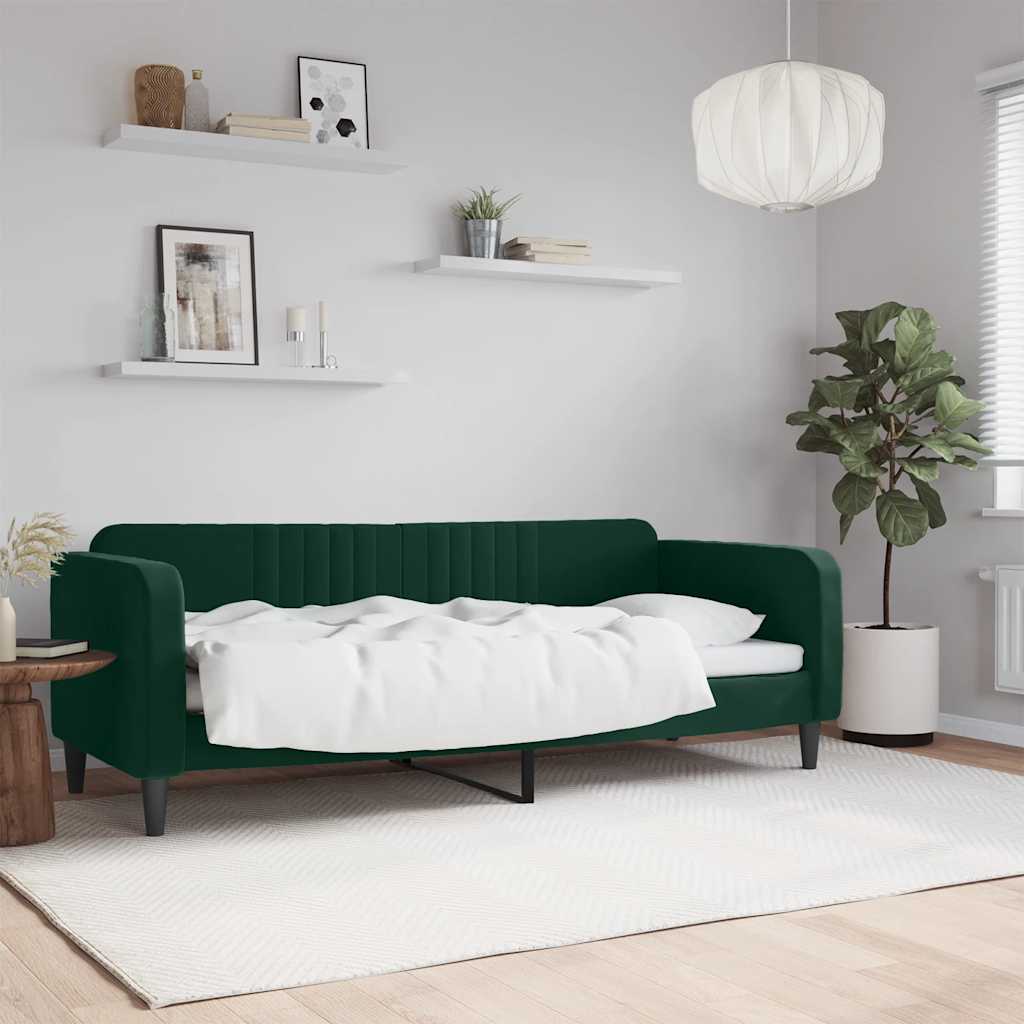 Tagesbett Dunkelgrün 80x200 cm Samt