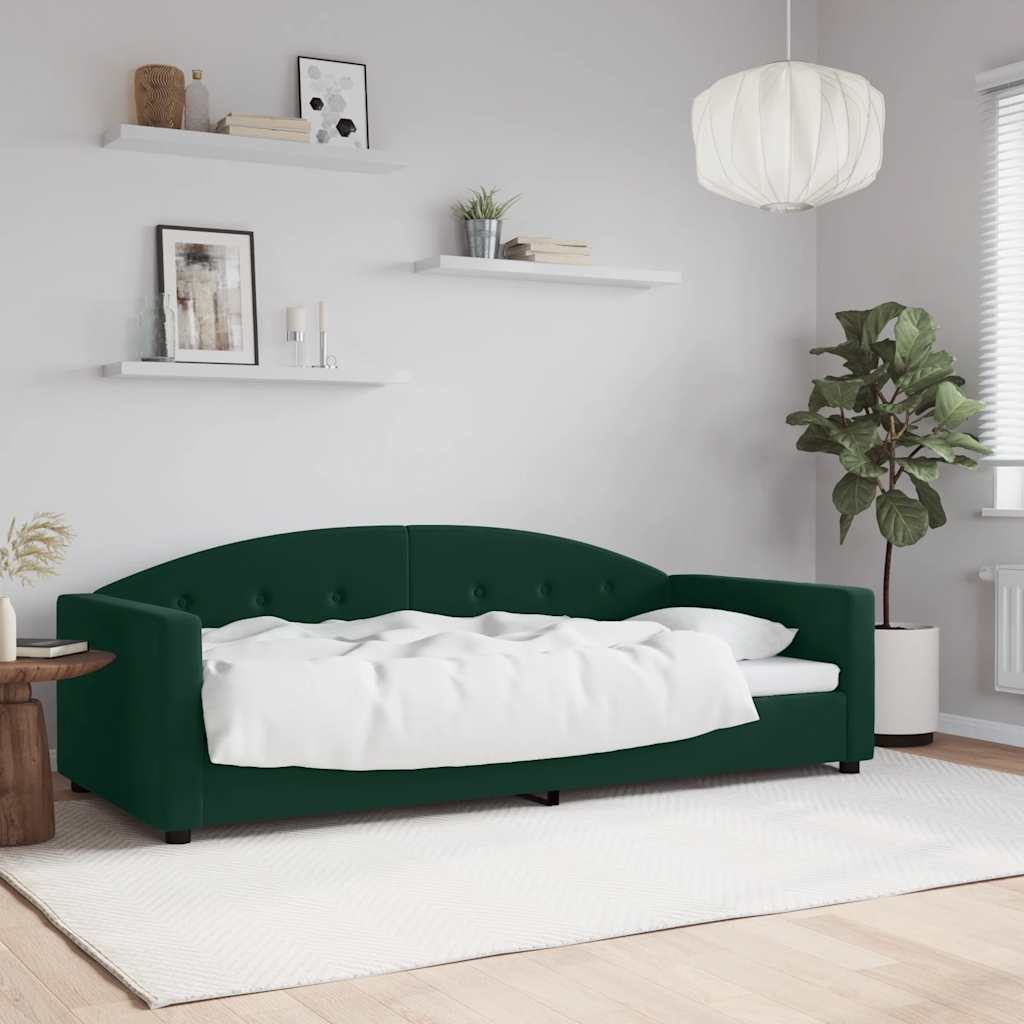 Tagesbett Dunkelgrün 90x200 cm Samt