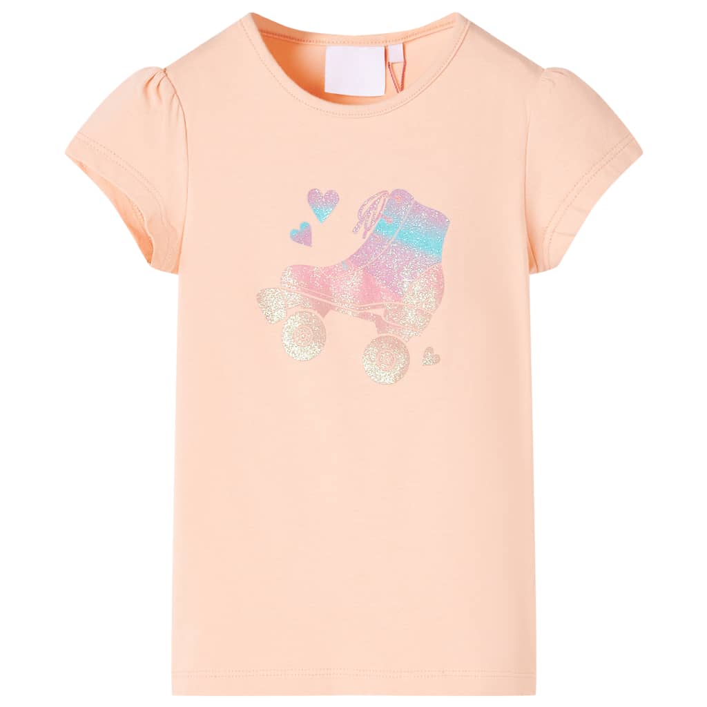 Kinder-T-Shirt Hellorange 128