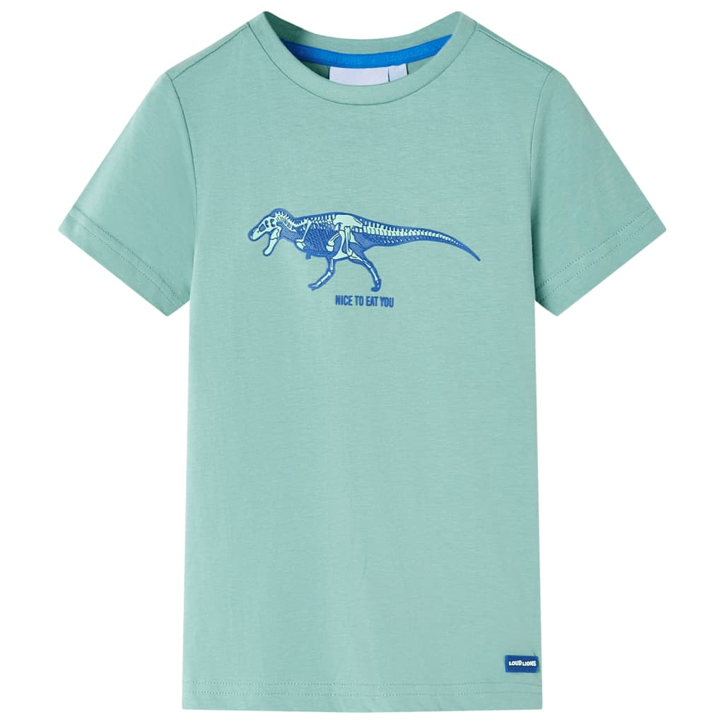 Kinder-T-Shirt Helles Khaki 116