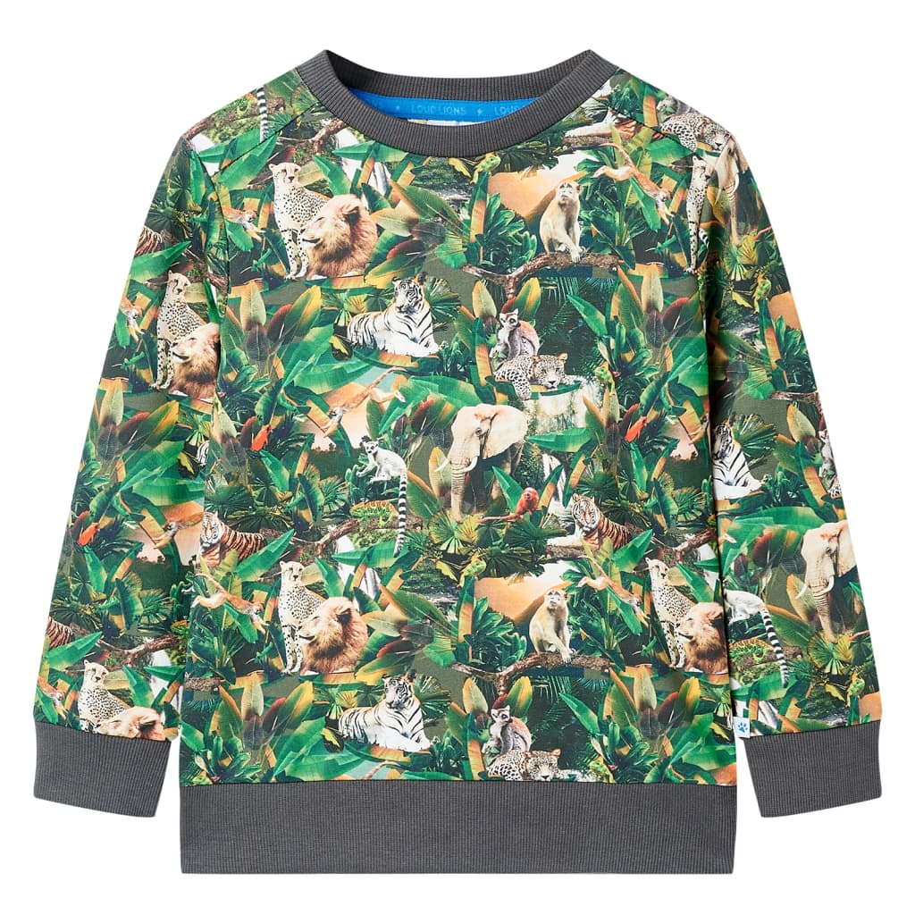 Kinder-Sweatshirt Dschungel-Motiv 104