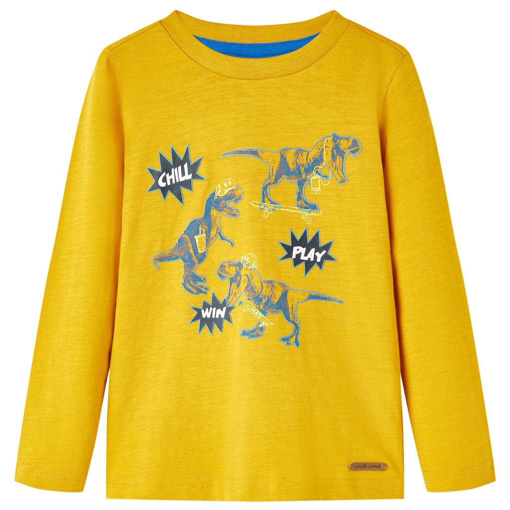 Kinder-Langarmshirt Ocker 104