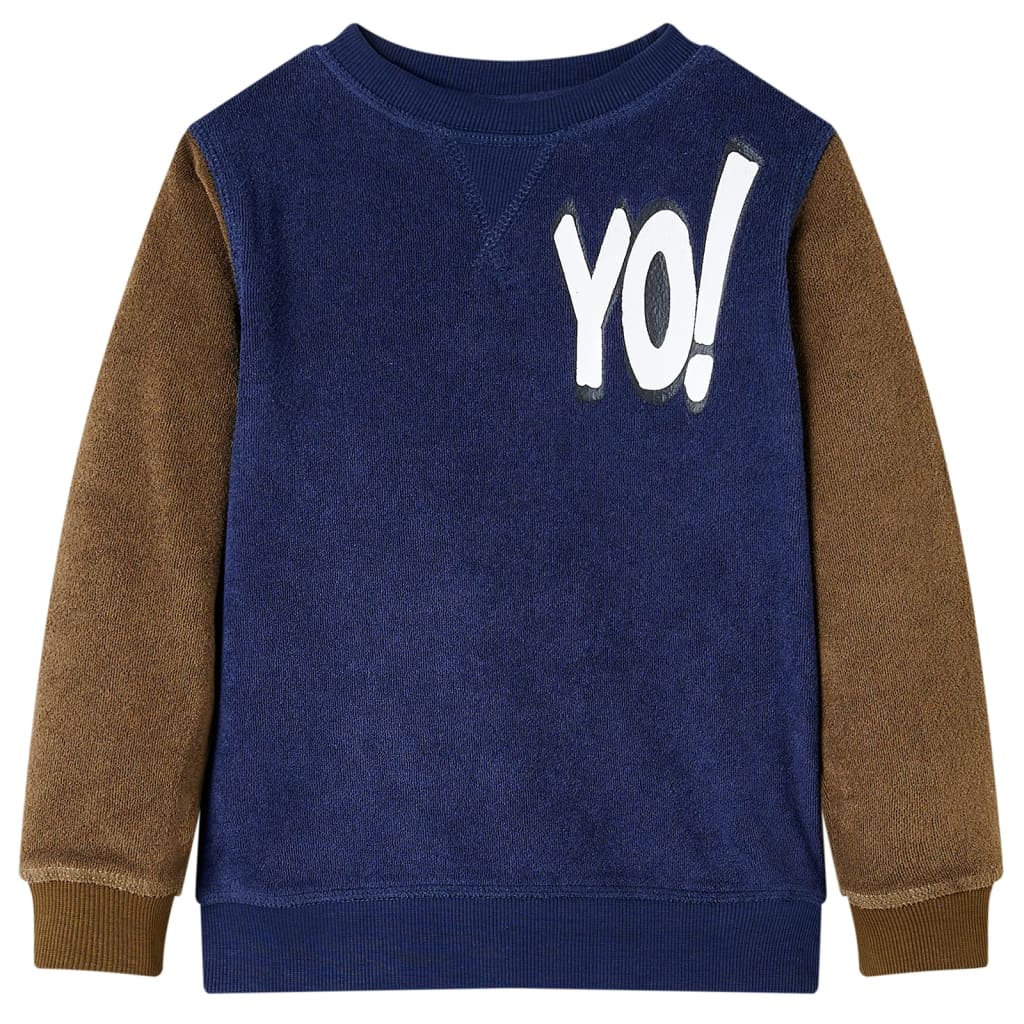 Kinder-Sweatshirt Dunkles Marineblau 128