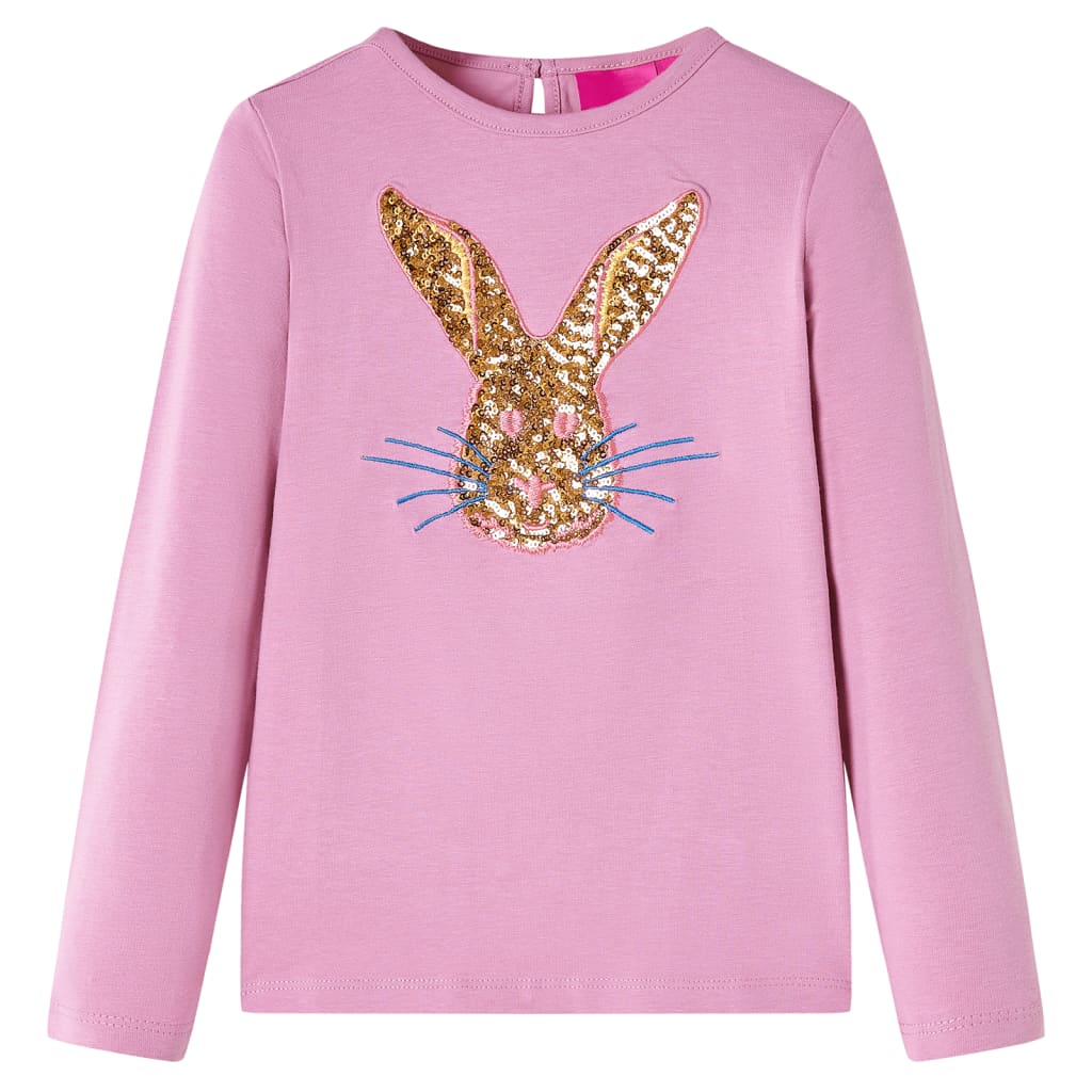 Kinder-Langarmshirt Dunkelrosa 116