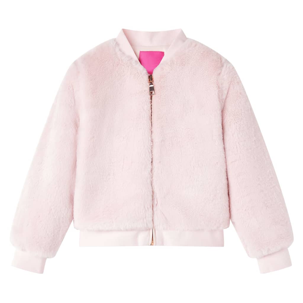 Kinderjacke Kunstpelz Zartrosa 92