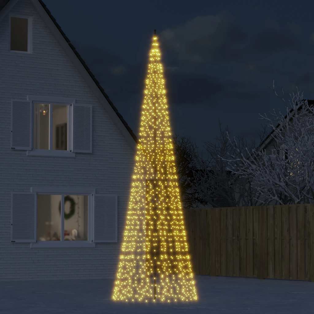 LED-Weihnachtsbaum 1534 LEDs Warmweiß 500 cm