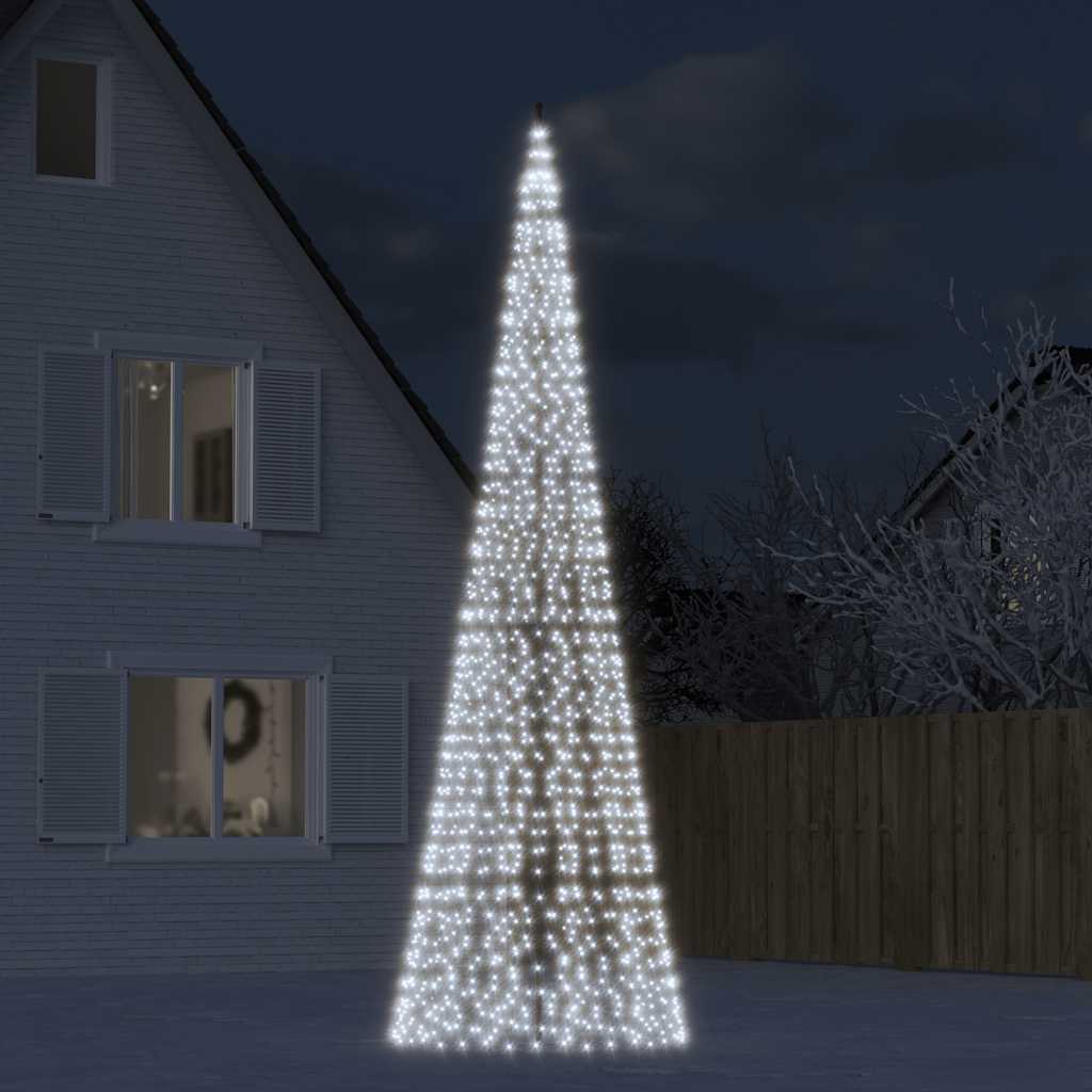 LED-Weihnachtsbaum 1534 LEDs Kaltweiß 500 cm