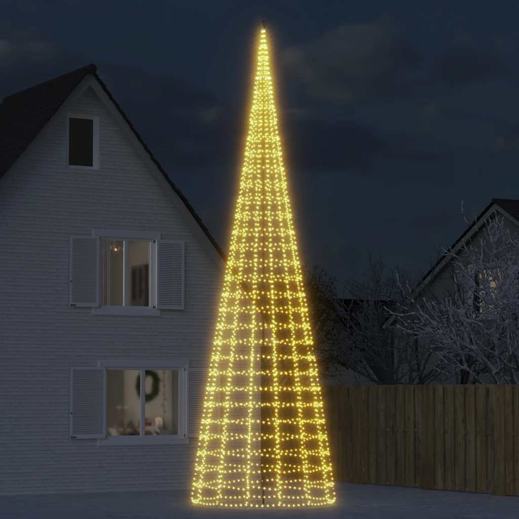 LED-Weihnachtsbaum 3000 LEDs Warmweiß 800 cm