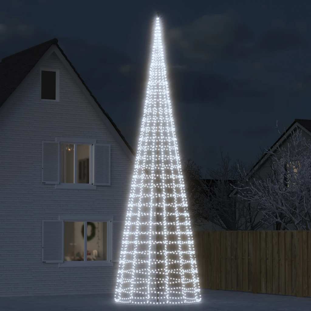 LED-Weihnachtsbaum 3000 LEDs Kaltweiß 800 cm