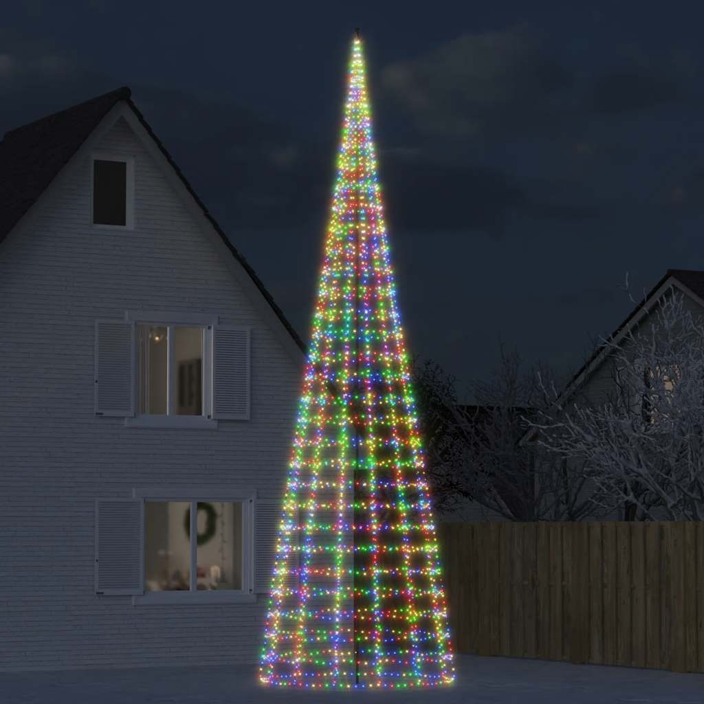 LED-Weihnachtsbaum 3000 LEDs Mehrfarbig 800 cm