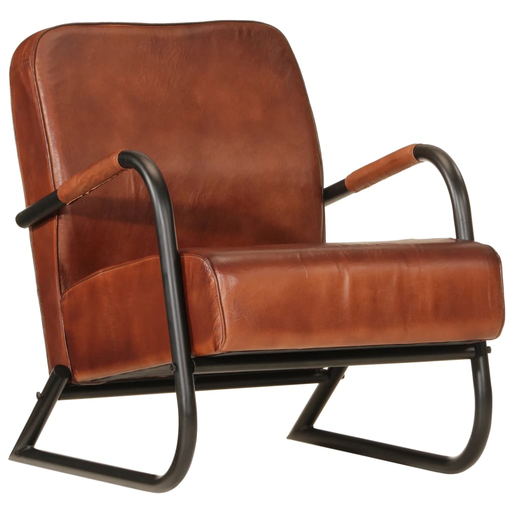 Sessel Braun Echtleder
