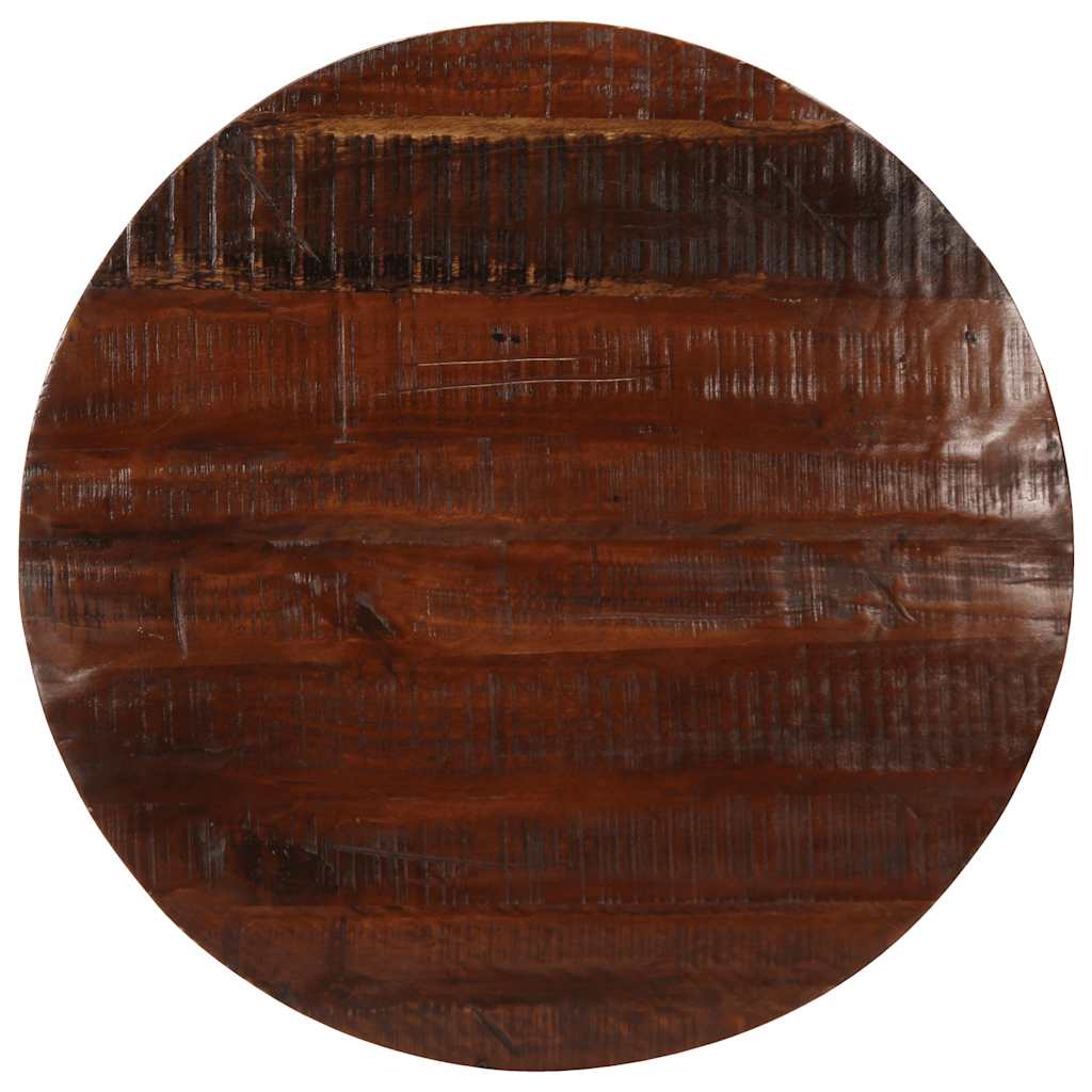 Tischplatte Ø 70x2,5 cm Rund Altholz Massiv
