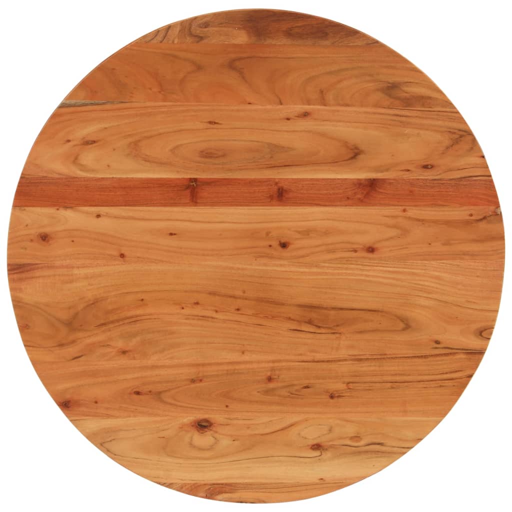 Tischplatte Ø90x3,8 cm Rund Massivholz Akazie