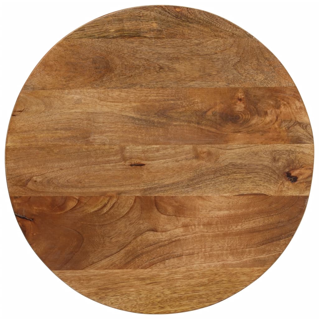 Tischplatte Ø 60x2,5 cm Rund Massivholz Mango