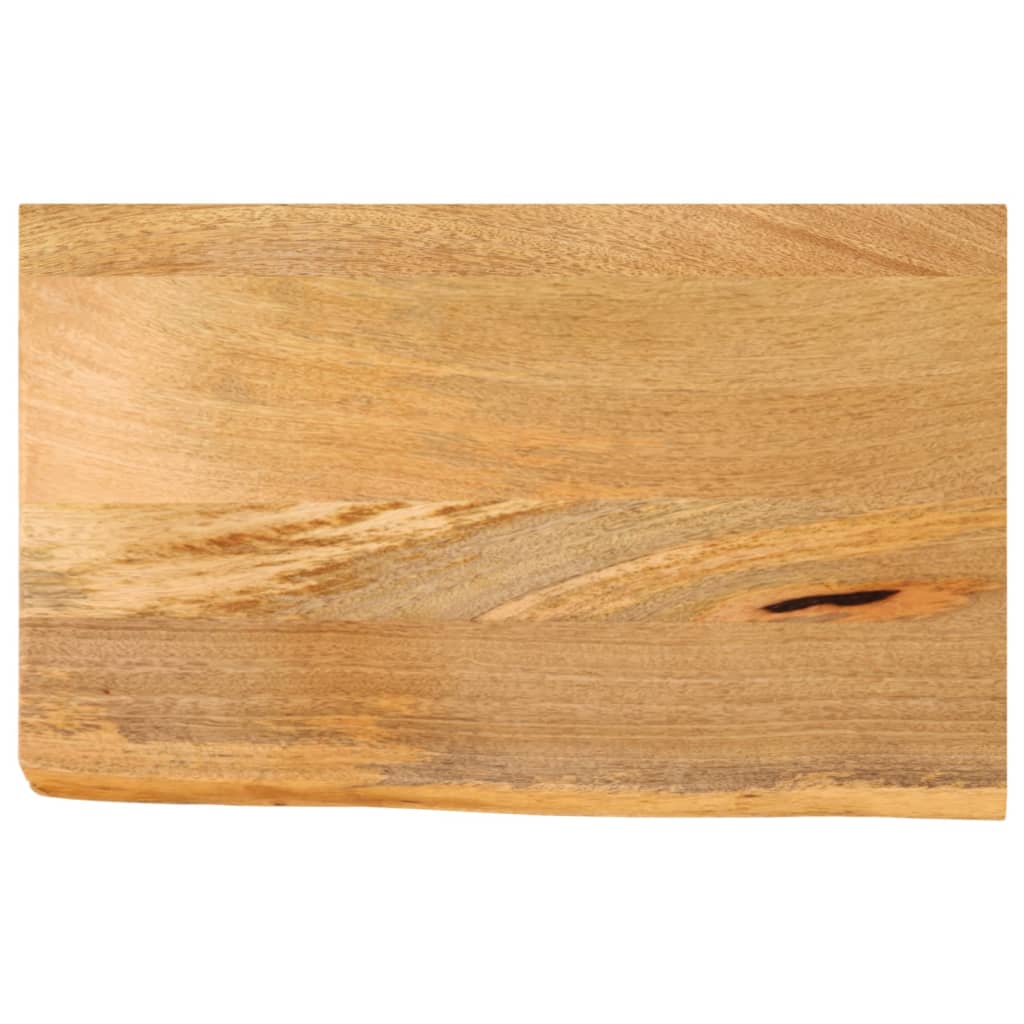 Tischplatte mit Baumkante 50x40x2,5 cm Massivholz Mango