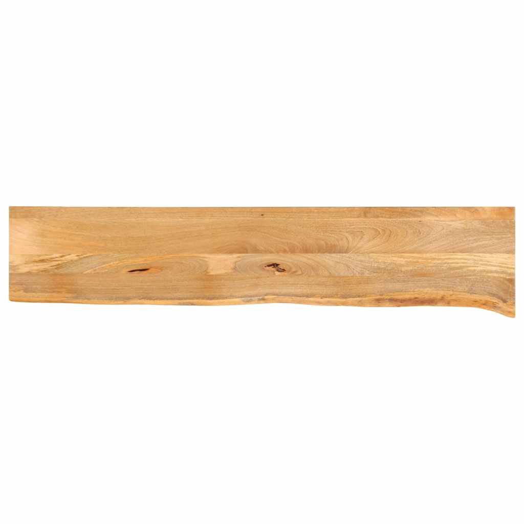 Tischplatte mit Baumkante 160x40x2,5 cm Massivholz Mango