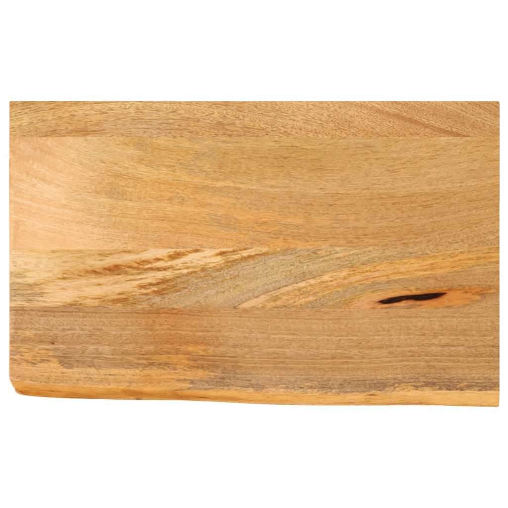 Tischplatte mit Baumkante 40x20x3,8 cm Massivholz Mango