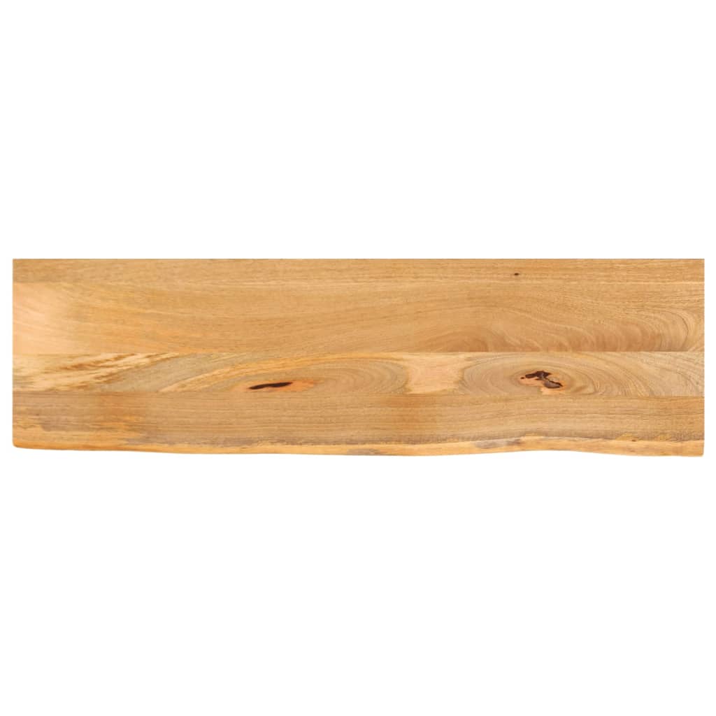 Tischplatte mit Baumkante 120x40x3,8 cm Massivholz Mango