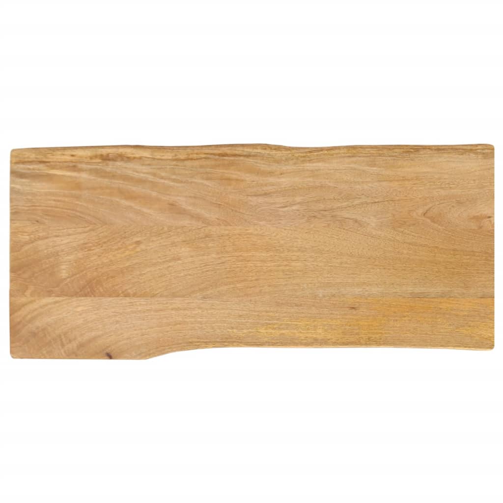 Tischplatte mit Baumkante 100x40x3,8 cm Massivholz Mango